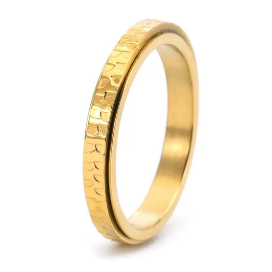 Slim Fidget Spinner Ring in 3mm for Women