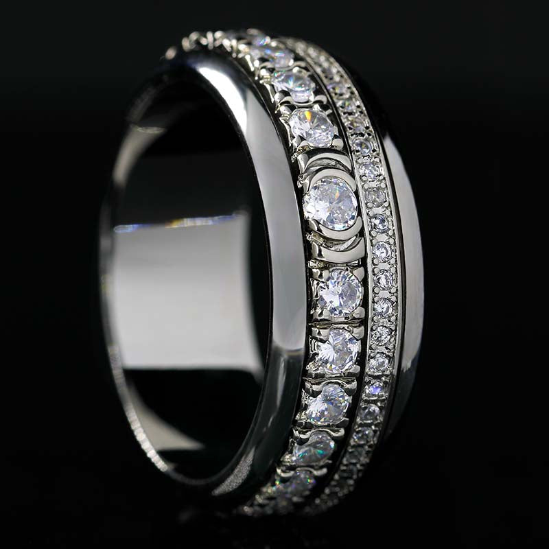 Right side of Asymmetry Spinner Fidget Ring WG